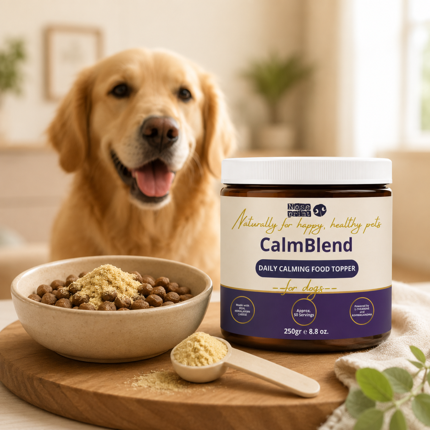 NOSEPRINT CalmBlend™ Daily Calming Food Topper for Dogs | 250g