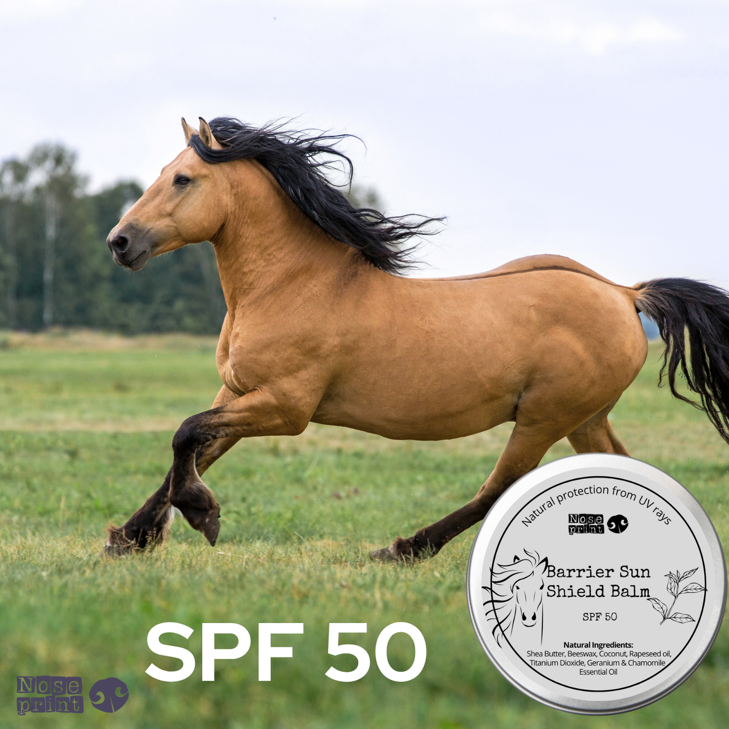 Horse Sunscreen SPF 50,  balm 100ml